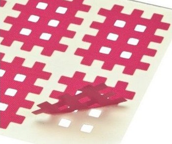 Gatapex Akupunkturpflaster pink (80 Gittertapes, 2,1 cm x 2,7 cm)